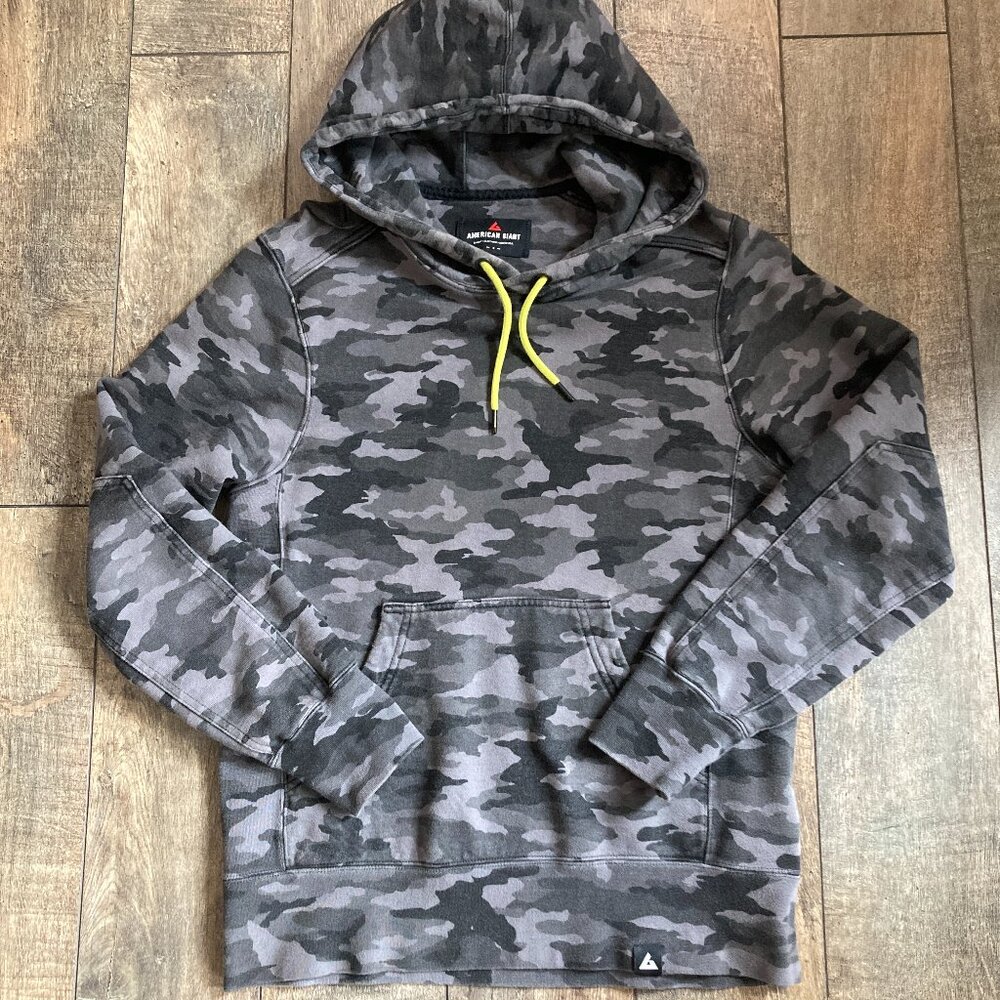 American Giant Limited Edition Super Black Camo Hoodie - Men’s Small